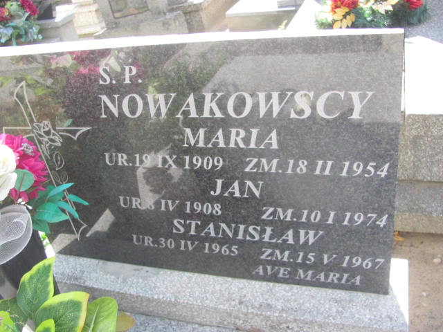 Jan Nowakowski 1908 Lubień Kujawski - Grobonet - Wyszukiwarka osób pochowanych