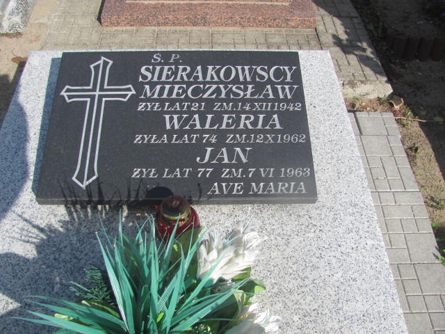 Mieczysław Sierakowski Lubień Kujawski - Grobonet - Wyszukiwarka osób pochowanych