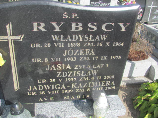 Józefa Rybska 1903 Lubień Kujawski - Grobonet - Wyszukiwarka osób pochowanych