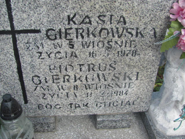 Katarzyna Gierkowska 1973 Lubień Kujawski - Grobonet - Wyszukiwarka osób pochowanych