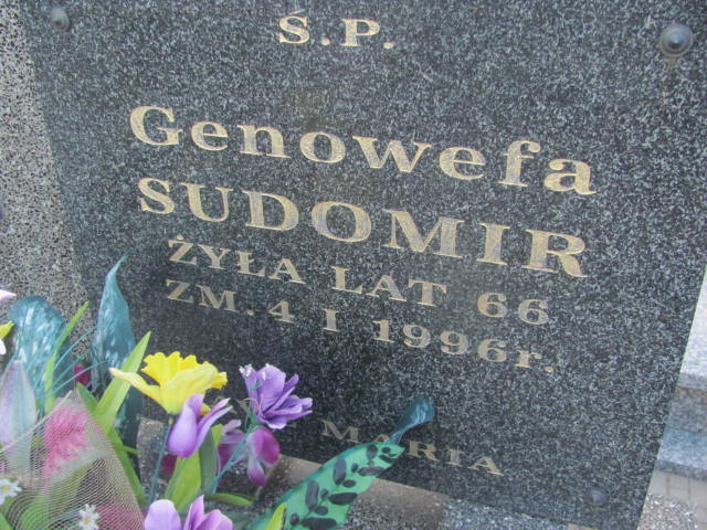 Genowefa Sudomir  1929 Lubień Kujawski - Grobonet - Wyszukiwarka osób pochowanych