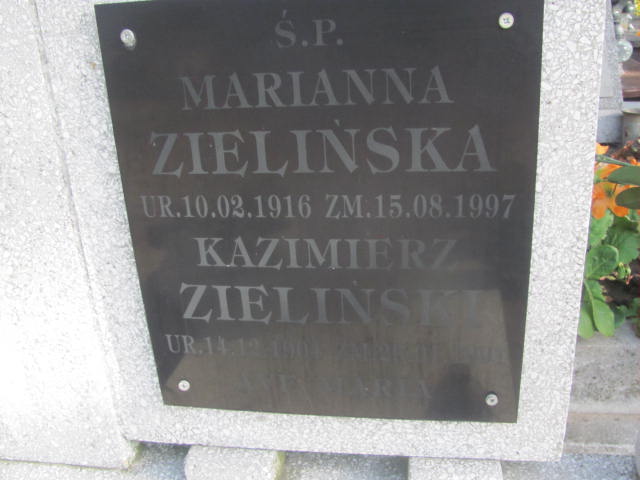 Kazimierz Zieliński 1904 Lubień Kujawski - Grobonet - Wyszukiwarka osób pochowanych