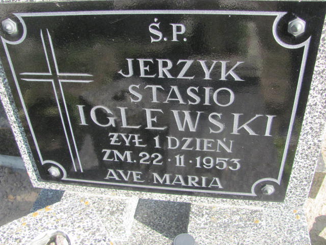 Jerzy Stanisław Iglewski 1953 Lubień Kujawski - Grobonet - Wyszukiwarka osób pochowanych