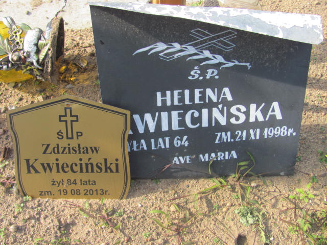 Helena Kwiecińska 1934 Lubień Kujawski - Grobonet - Wyszukiwarka osób pochowanych