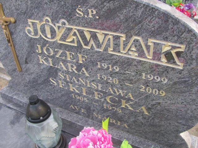 Klara Jóźwiak 1920 Lubień Kujawski - Grobonet - Wyszukiwarka osób pochowanych