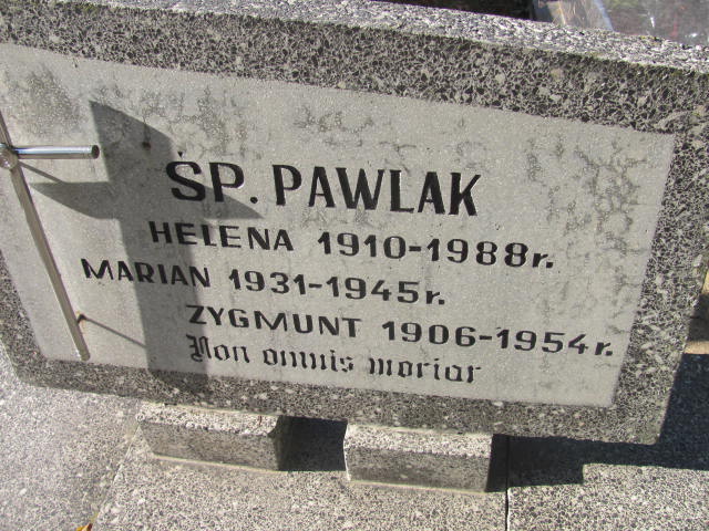 Zygmunt Pawlak 1906 Lubień Kujawski - Grobonet - Wyszukiwarka osób pochowanych