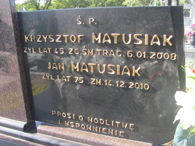 Jan Matusiak  1934 Lubień Kujawski - Grobonet - Wyszukiwarka osób pochowanych