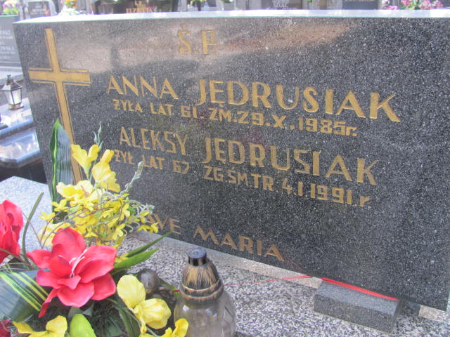 Aleksy Jędrusiak 1914 Lubień Kujawski - Grobonet - Wyszukiwarka osób pochowanych