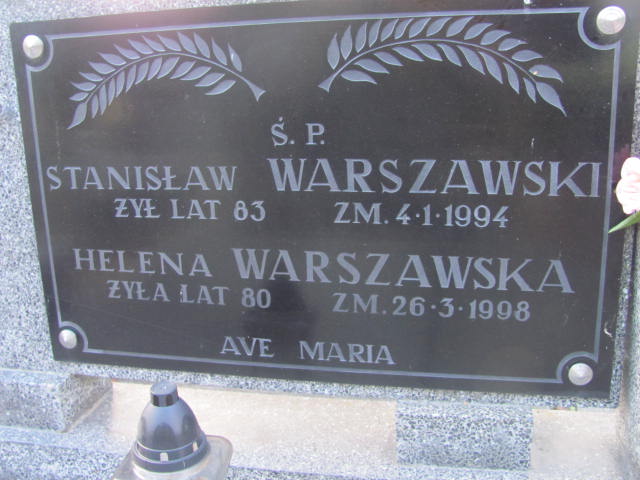 Stanisław Warszawski  1911 Lubień Kujawski - Grobonet - Wyszukiwarka osób pochowanych