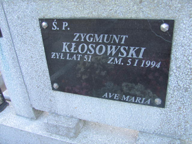 Zygmunt Kłosowski  1943 Lubień Kujawski - Grobonet - Wyszukiwarka osób pochowanych