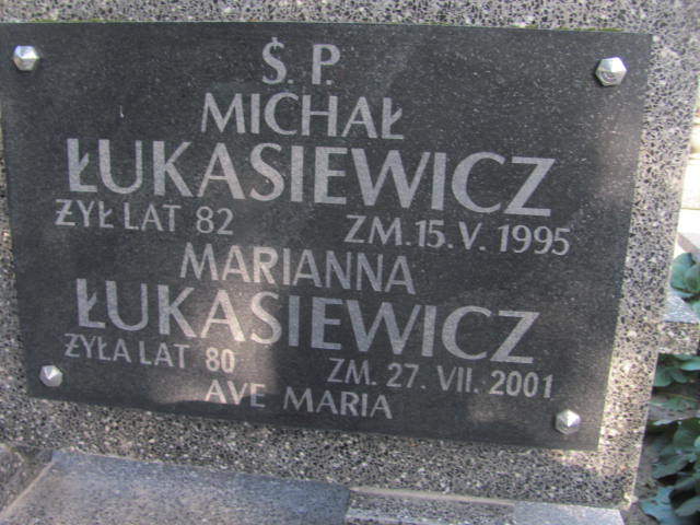 Marianna Łukasiewicz 1921 Lubień Kujawski - Grobonet - Wyszukiwarka osób pochowanych