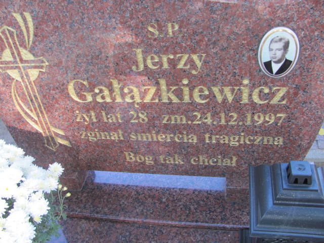 Jerzy Gałązkiewicz 1969 Lubień Kujawski - Grobonet - Wyszukiwarka osób pochowanych